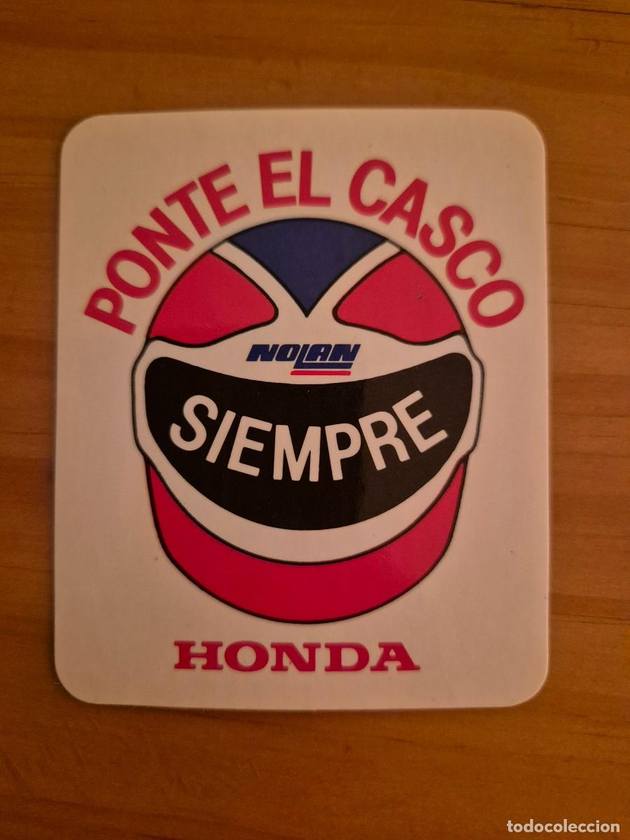 Automobili e Motociclette: PEGATINA CAMPA&Ntilde;A PROMOCION USO CASCO - HONDA - NOLAN