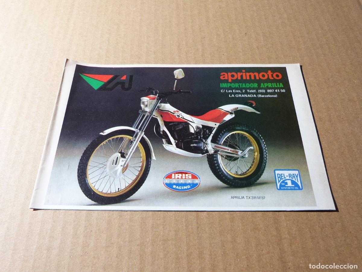 Automobili e Motociclette: Anuncio Aprilia TX 311 M'87 - Publicidad de los a&ntilde;os 80