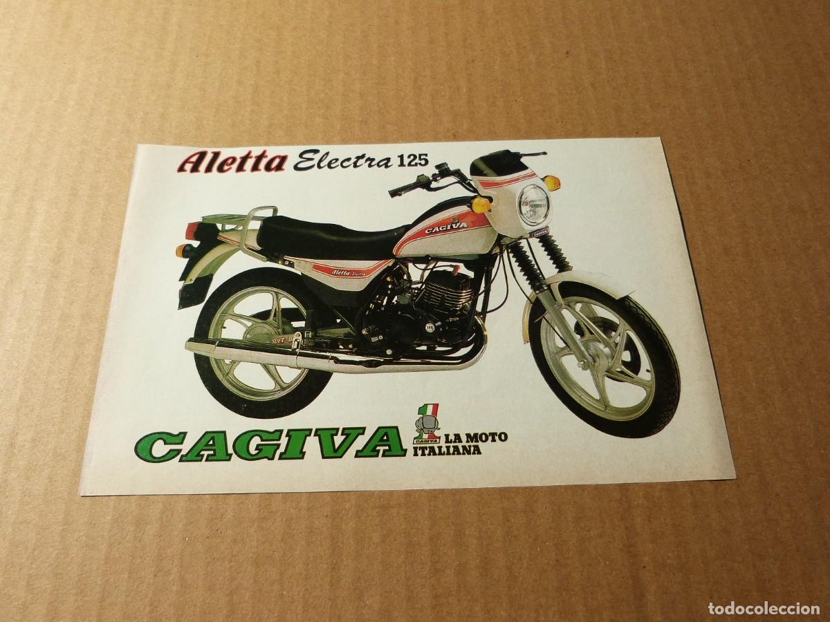 Coches y motocicletas: Anuncio Cagiva Aletta Electra 125 la moto italiana - Publicidad de los a&ntilde;os 80