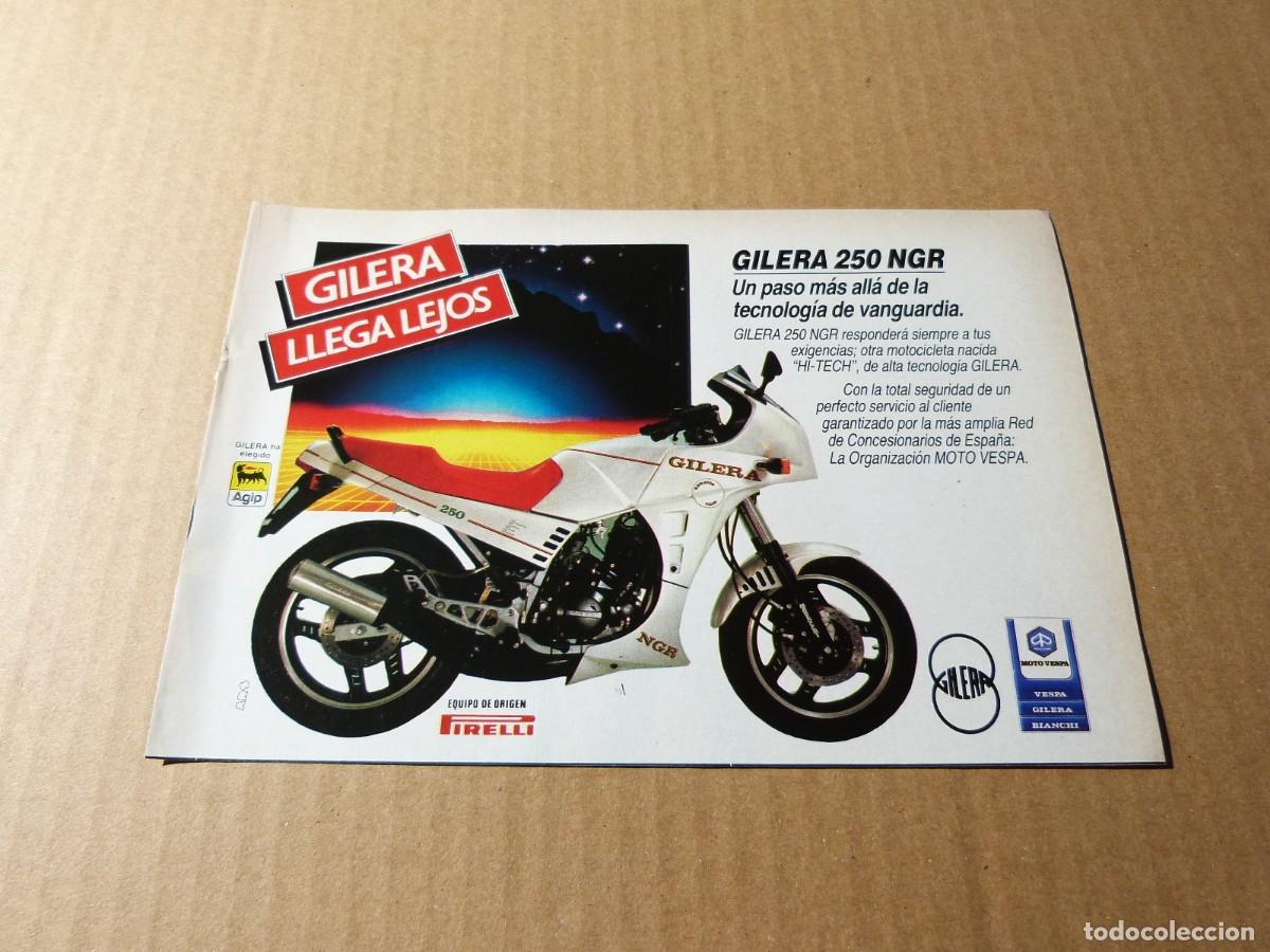 Coches y motocicletas: Anuncio Gilera 250 NGR un paso mas alla de la tecnologia - Publicidad de los a&ntilde;os 80
