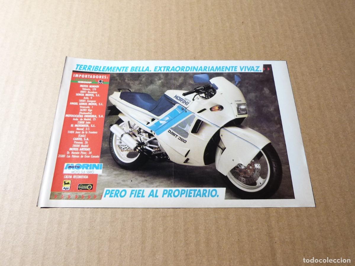 Coches y motocicletas: Anuncio Moto Morini Dart 350 terriblemente bella - Publicidad de los a&ntilde;os 80