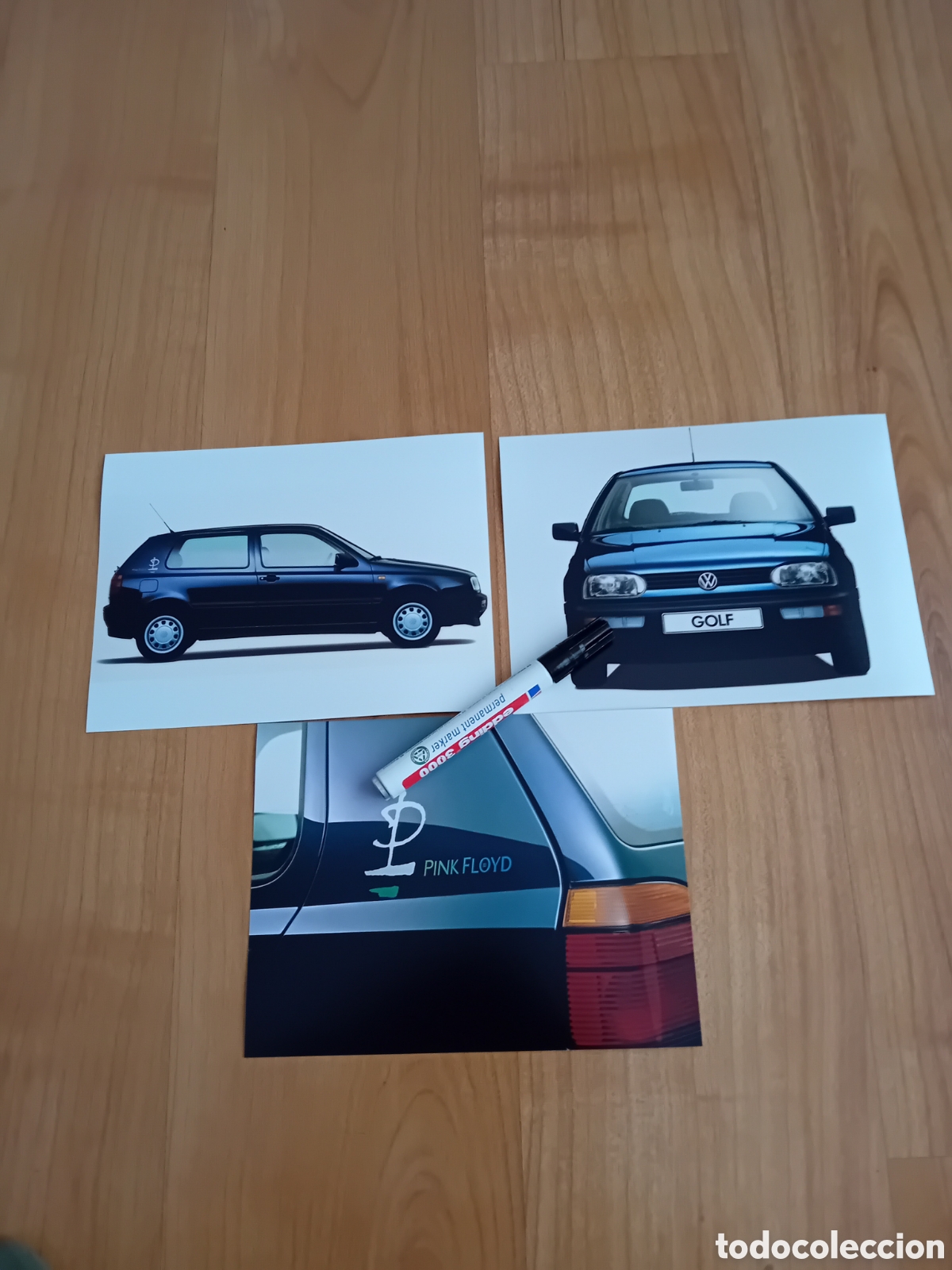 Coches y motocicletas: 3 FOTOS 15X20 VOLKSWAGEN PINK FLOYD. 1996. REPRODUCCI&Oacute;N ACTUAL