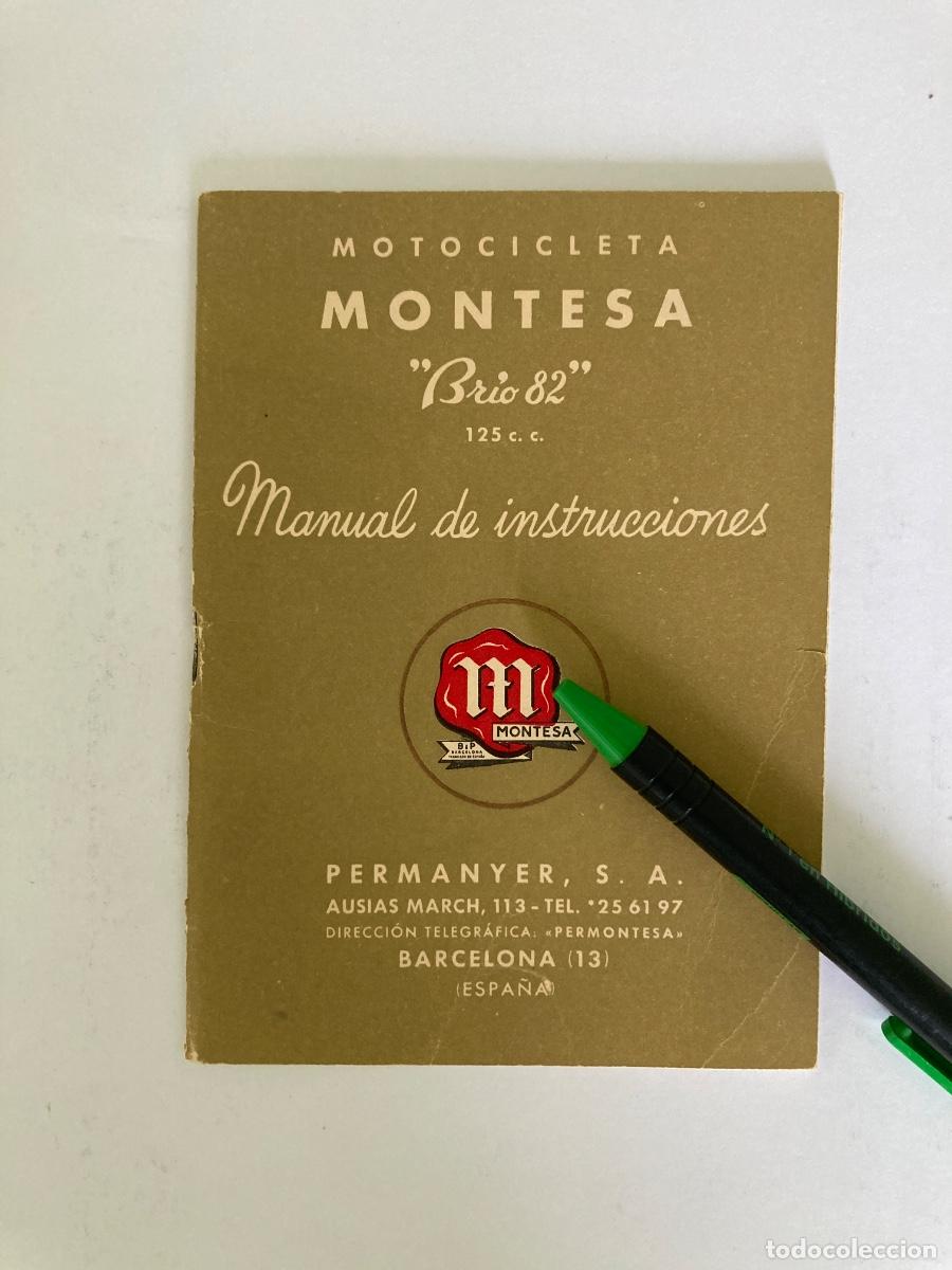 Coches y motocicletas: Montesa Brio 82 125 c.c. Motocicleta Manual de instrucciones Permanyer S. A. Barcelona