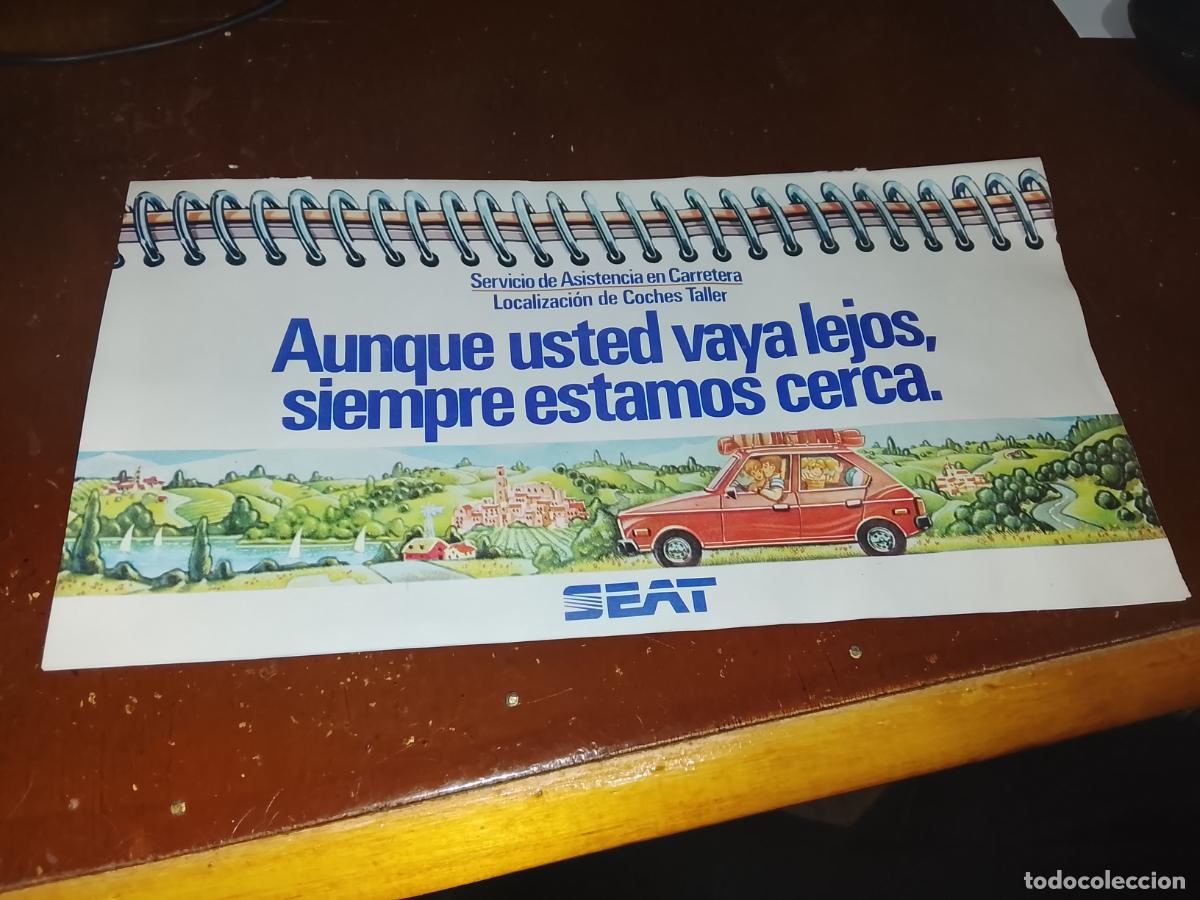 Coches y motocicletas: FOLLETO DESPLEGABLE SEAT 1982 - ORIGINAL IMPRENTA RIVADENEYRA - GU&Iacute;A DE CARRETERAS ASISTENCIA VERANO