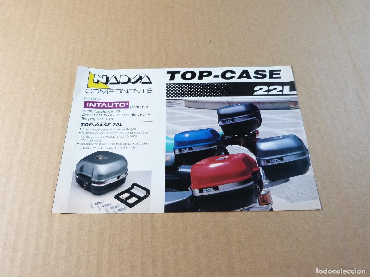 Coches y motocicletas: Anuncio Top Case 22 L Nadsa Components - Publicidad de los a&ntilde;os 80