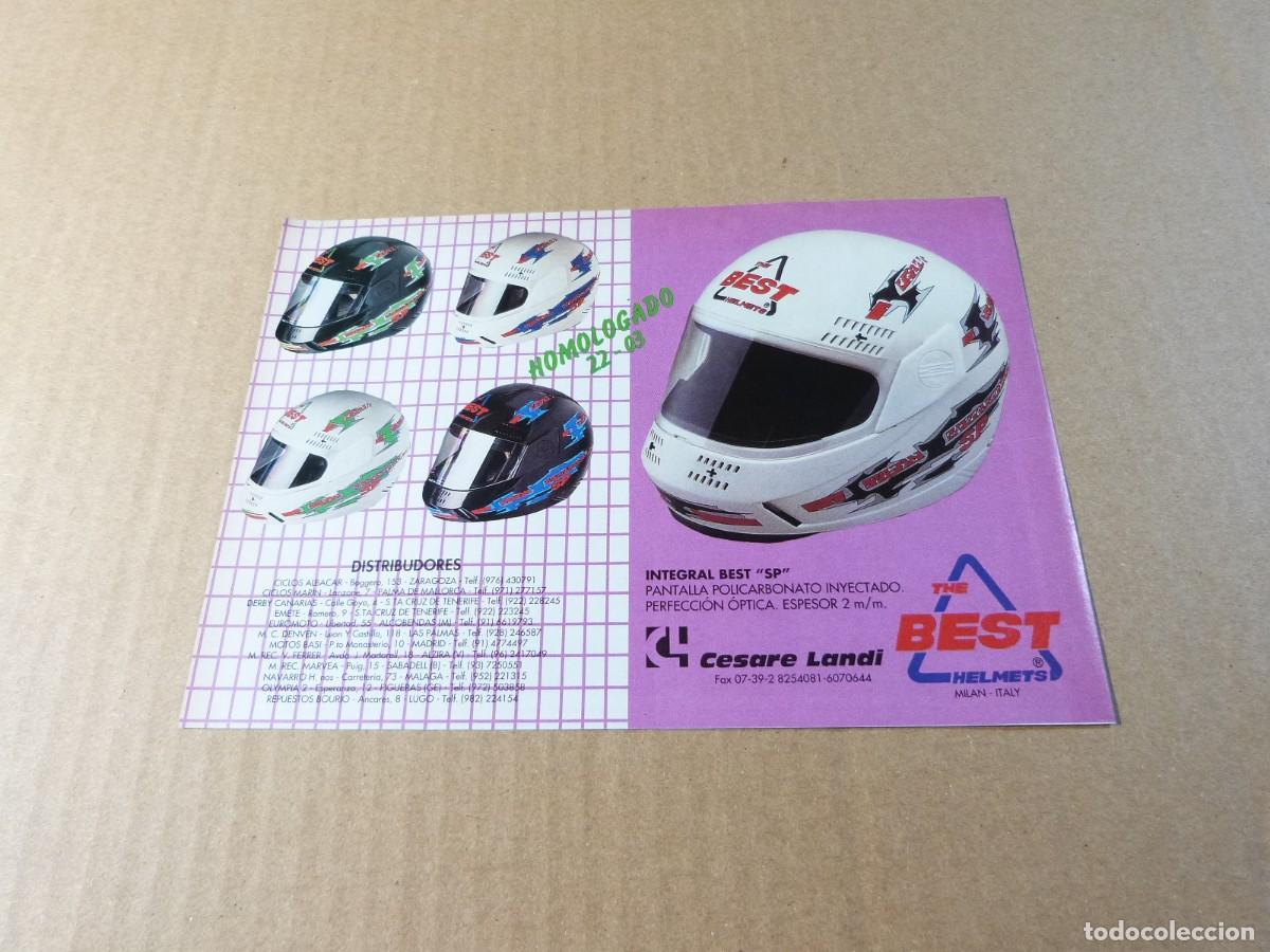Coches y motocicletas: Anuncio casco integral BEST SP - Publicidad de los a&ntilde;os 80
