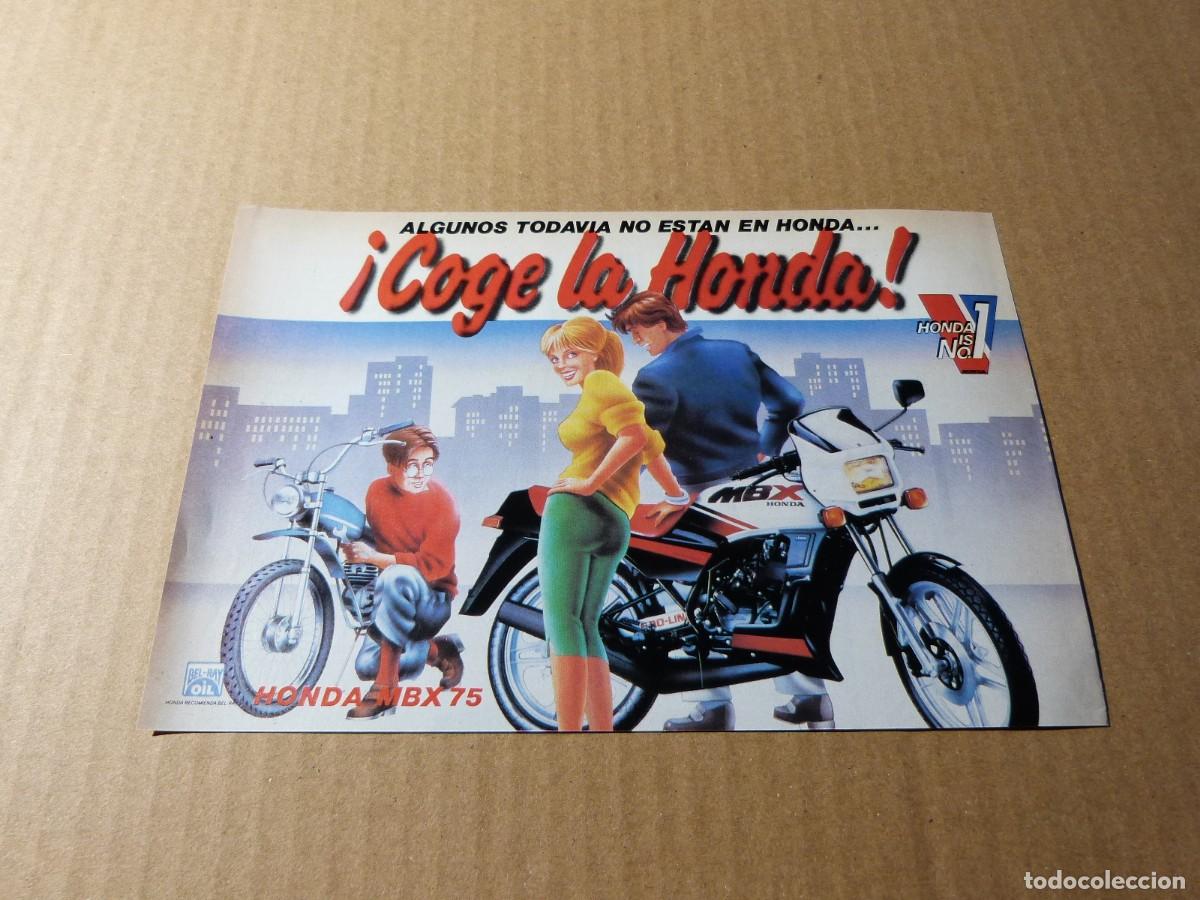 Coches y motocicletas: Anuncio moto Honda MBX 75 - Publicidad de los a&ntilde;os 80