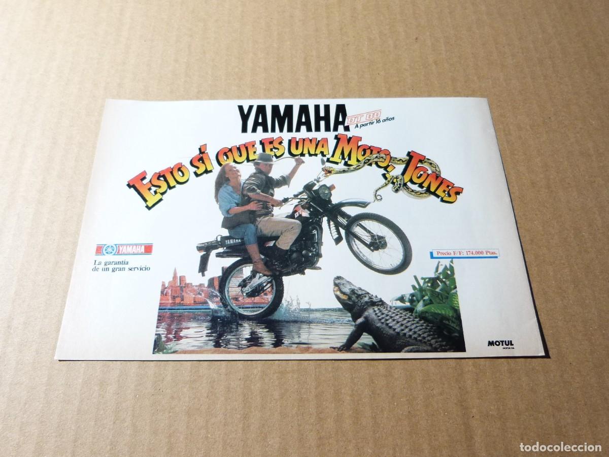 Coches y motocicletas: Anuncio Yamaha DT 80 Indiana Jones - Publicidad de los a&ntilde;os 80