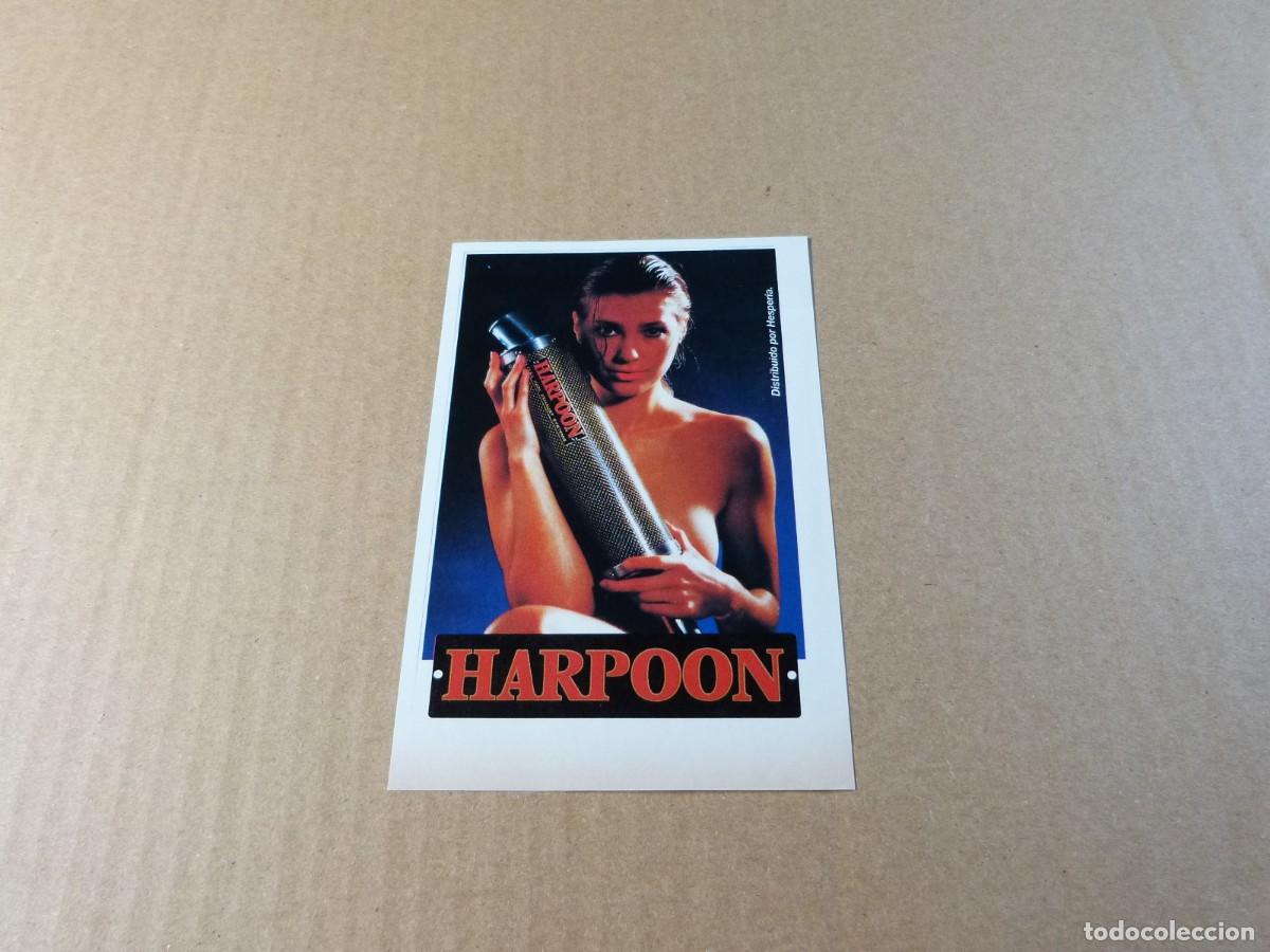Coches y motocicletas: Anuncio escape Harpoon para motocicletas - Publicidad de los a&ntilde;os 80