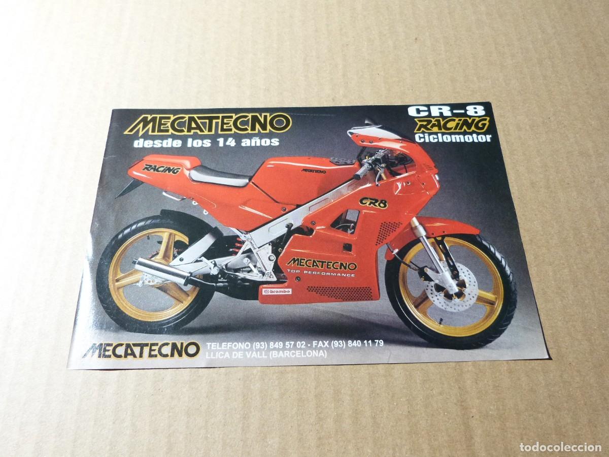Coches y motocicletas: Anuncio Mecatecno CR-8 Racing - Publicidad de los a&ntilde;os 80