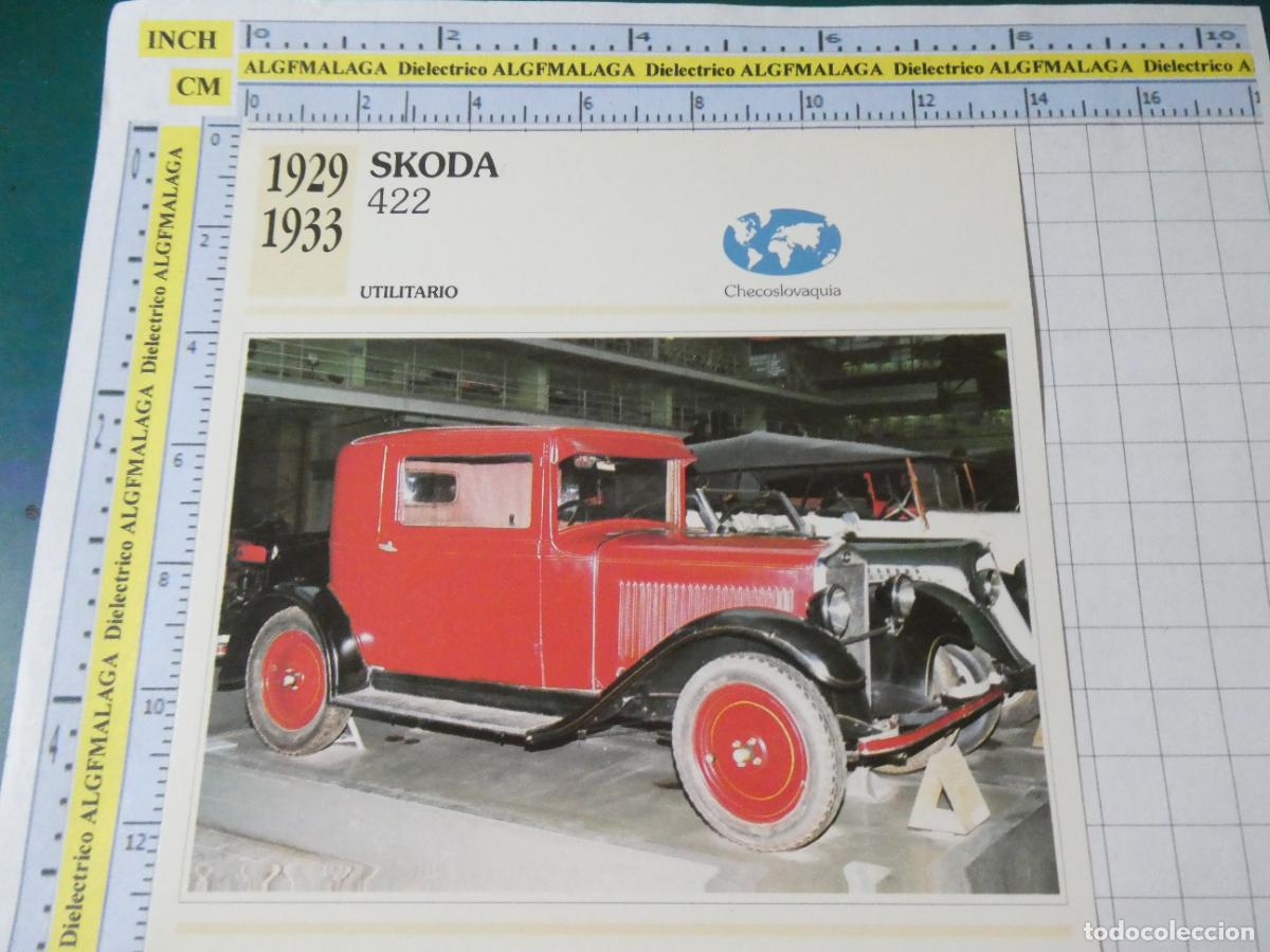 Coches y motocicletas: TARJETA FICHA T&Eacute;CNICA COCHES COLECCI&Oacute;N PLANETA AGOSTINI CHECOSLOVAQUIA 1929 SKODA 422 1360