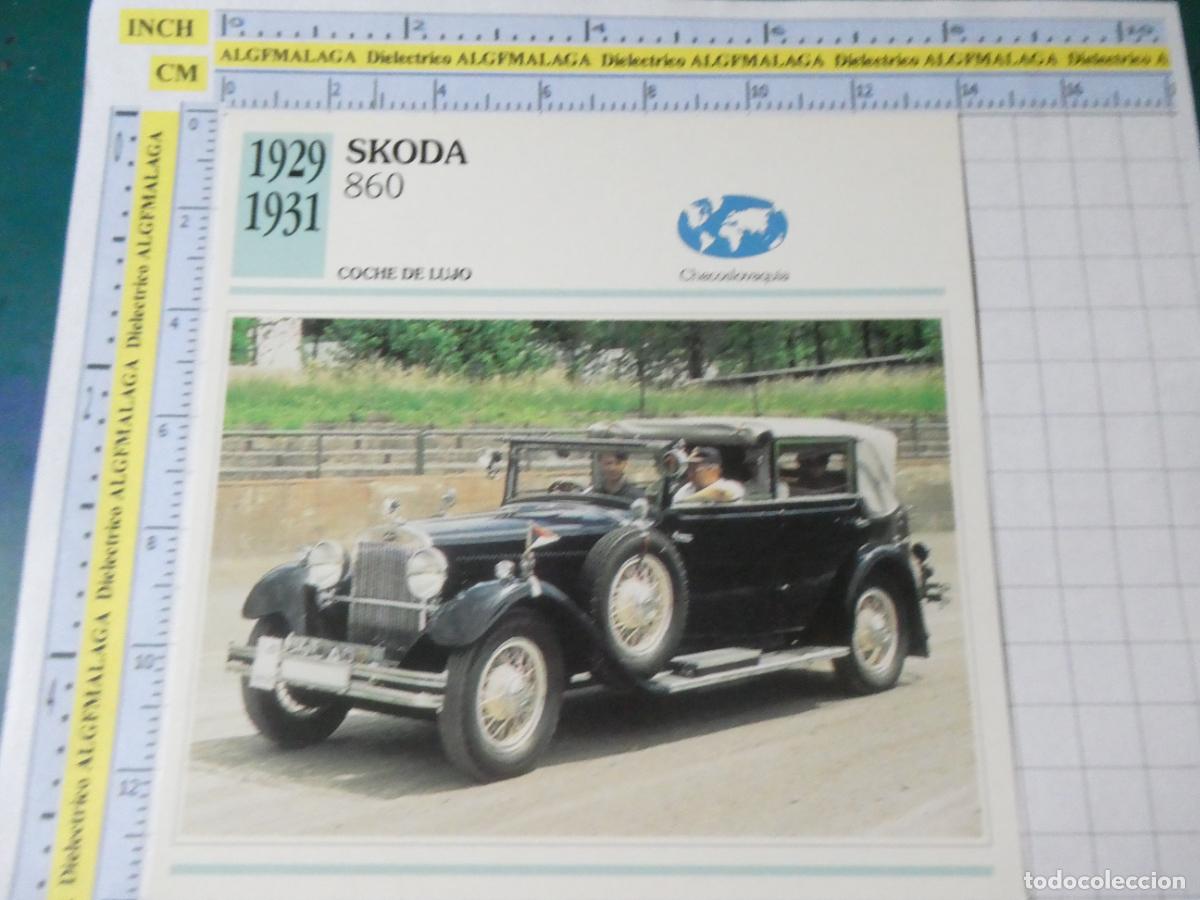 Coches y motocicletas: TARJETA FICHA T&Eacute;CNICA COCHES COLECCI&Oacute;N PLANETA AGOSTINI CHECOSLOVAQUIA 1929 SKODA 860 1363