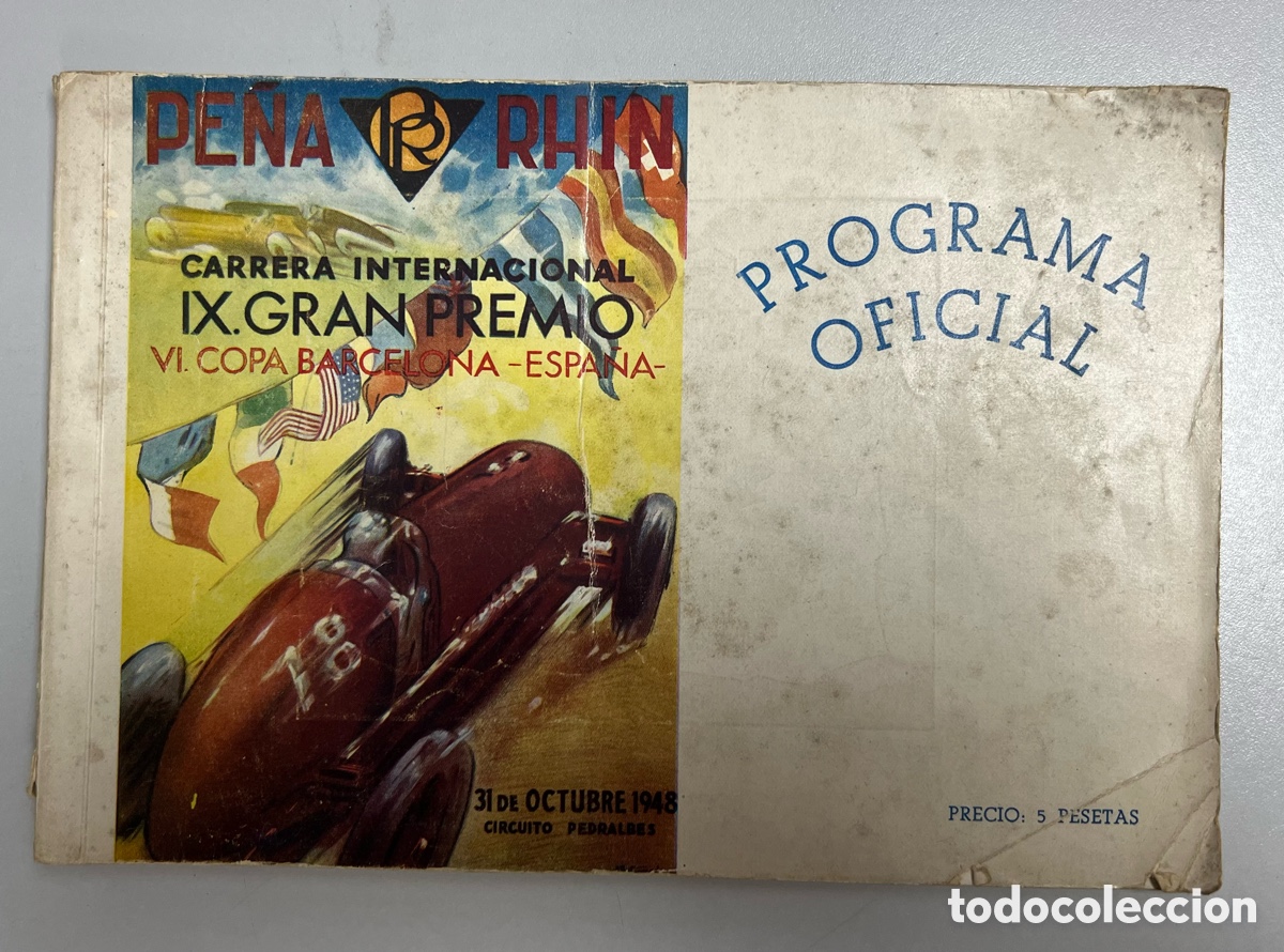 Coches y motocicletas: PE&Ntilde;A RHIN - IX GRAN PREMIO (1948)