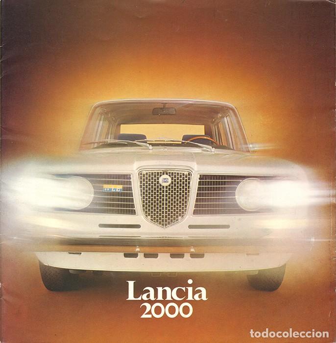 Coches y motocicletas: Lancia 2000 Berlina cat&aacute;logo brochure 1972 18 p&aacute;ginas 4 idiomas original tama&ntilde;o 25x25cm