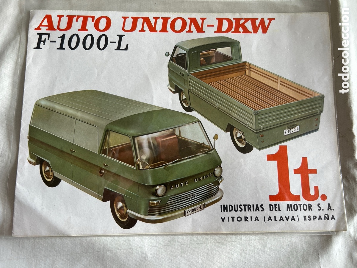 Coches y motocicletas: Catalogo publicidad Auto Union F-1000-L.1963