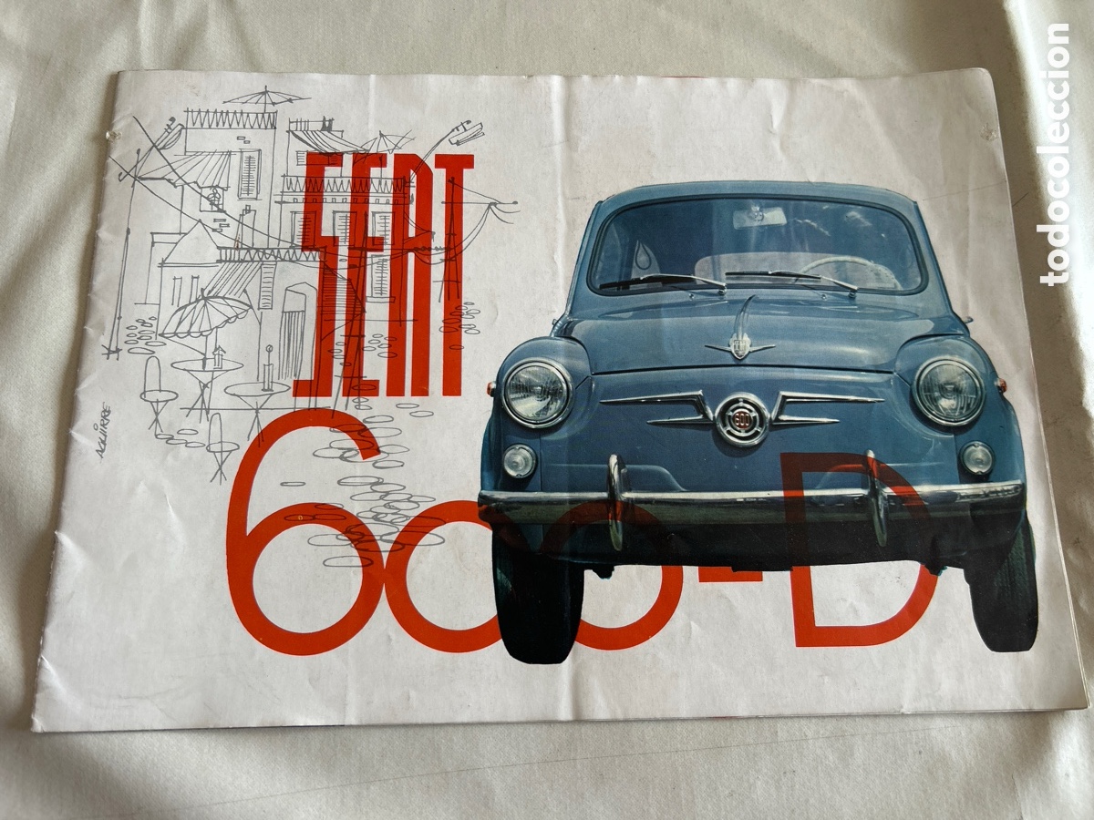Coches y motocicletas: Catalogo publicidad Seat 600-D.1963