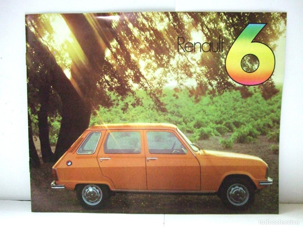 Coches y motocicletas: RENAULT 6 FOLLETO PUBLICITARIO 1976 R6 R-6 SEIS COCHE CATALOGO COMERCIAL PROMOCIONAL PUBLICIDAD