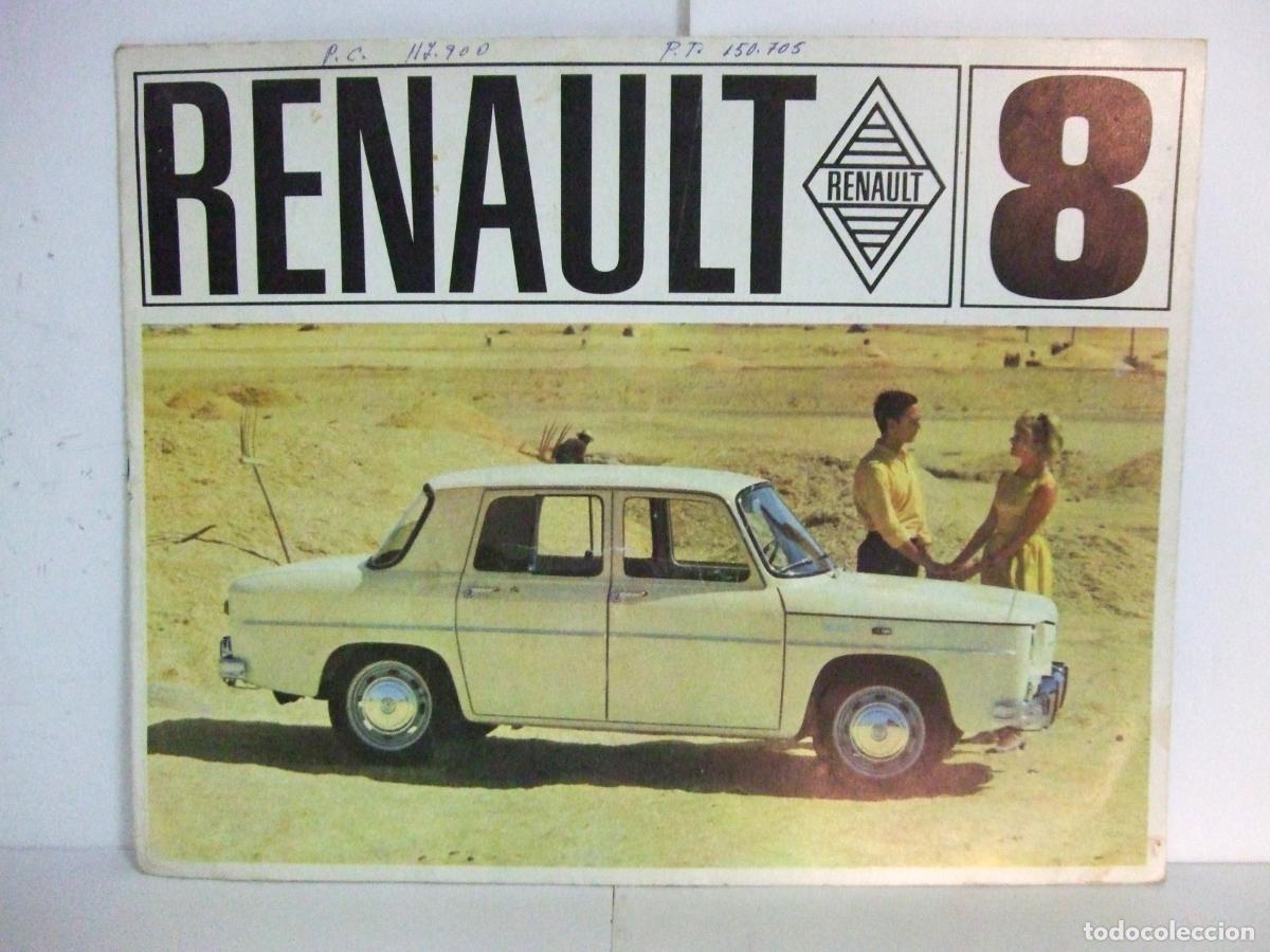 Coches y motocicletas: RENAULT 8 SUPER FOLLETO PUBLICITARIO 1965 R8 R-8 OCHO COCHE CATALOGO COMERCIAL PUBLICIDAD FASA