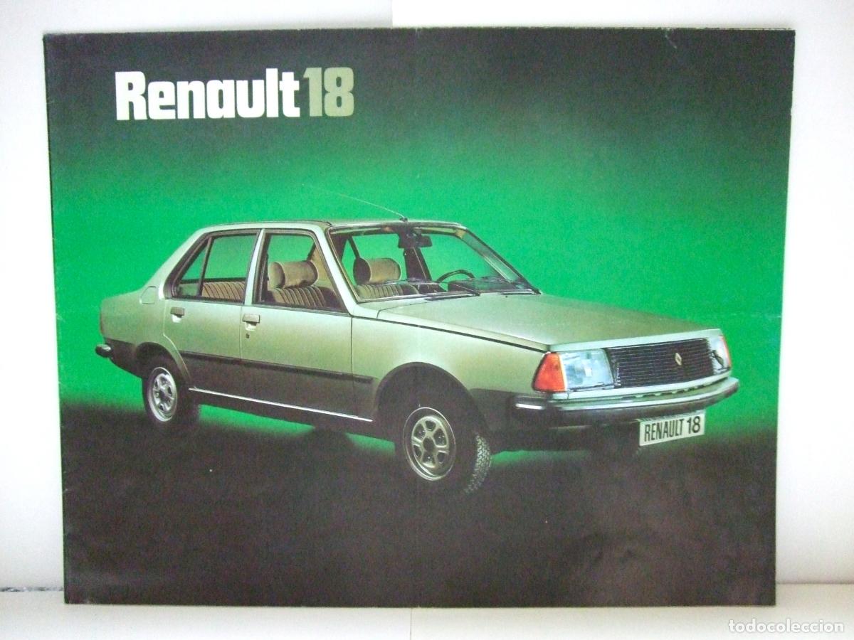 Coches y motocicletas: RENAULT 18 GTS FOLLETO DESPLEGABLE PUBLICITARIO 1978 R18 R-18 COCHE CATALOGO PROMOCIONAL PUBLICIDAD