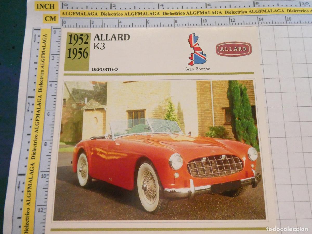 Coches y motocicletas: TARJETA FICHA T&Eacute;CNICA COCHES COLECCI&Oacute;N PLANETA AGOSTINI GRAN BRETA&Ntilde;A. 1952 ALLARD K3 1434