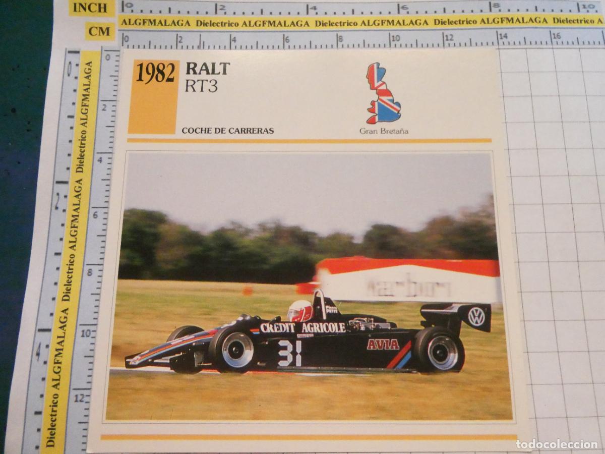 Coches y motocicletas: TARJETA FICHA T&Eacute;CNICA COCHES COLECCI&Oacute;N PLANETA AGOSTINI GRAN BRETA&Ntilde;A. 1982 RALT RT3 1441