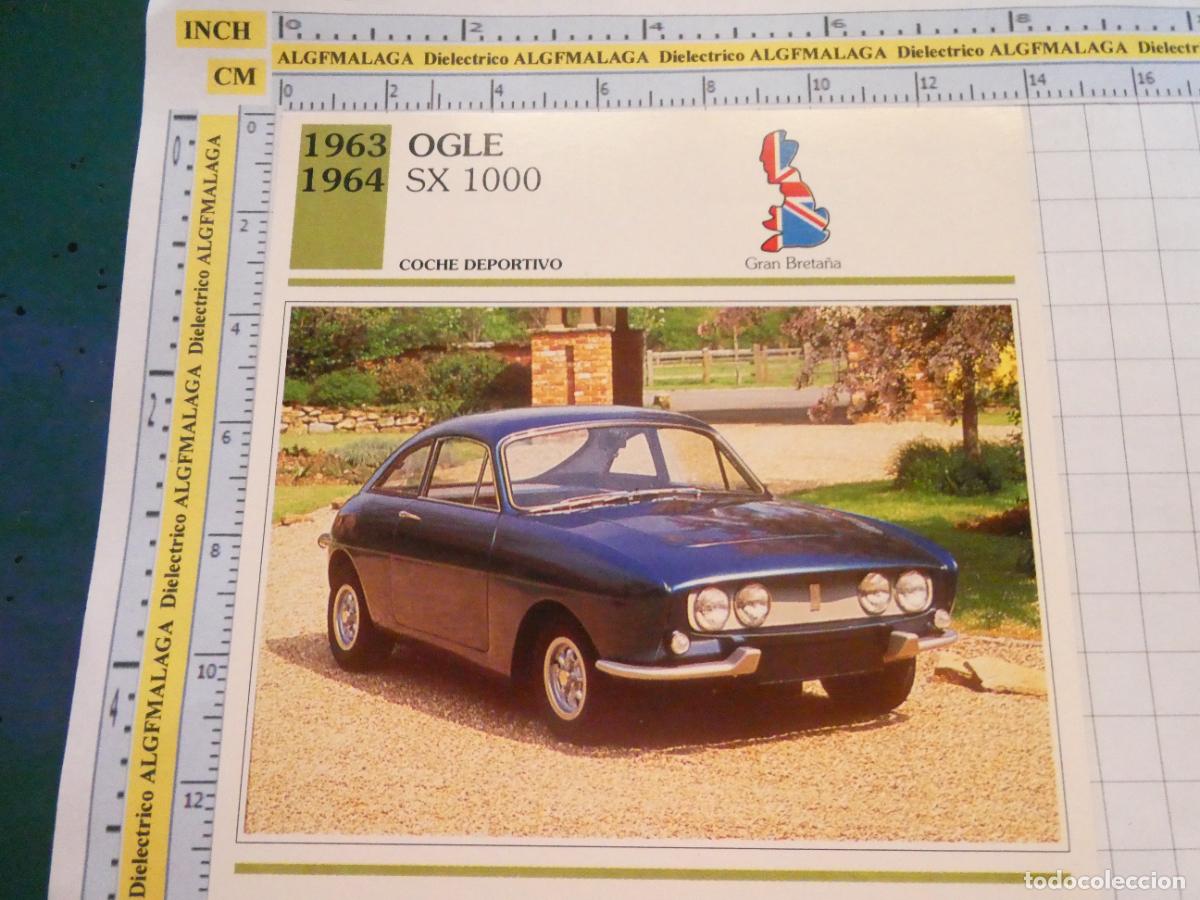 Coches y motocicletas: TARJETA FICHA T&Eacute;CNICA COCHES COLECCI&Oacute;N PLANETA AGOSTINI GRAN BRETA&Ntilde;A. 1963 OGLE SX 1000 1446