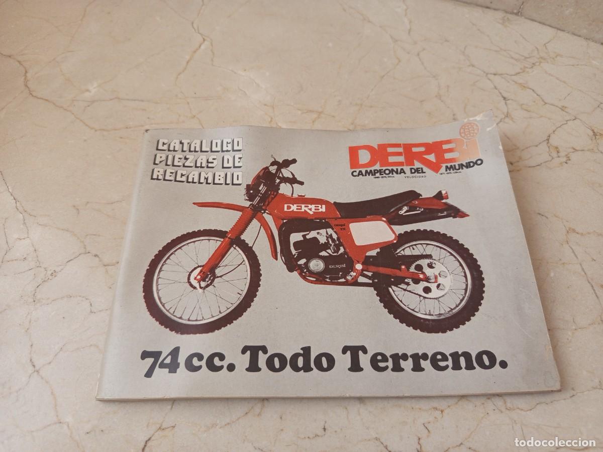 Coches y motocicletas: CATALOGO DE PIEZAS DE RECAMBIO DERBI 74 CC. TODO TERRENO DE 1978