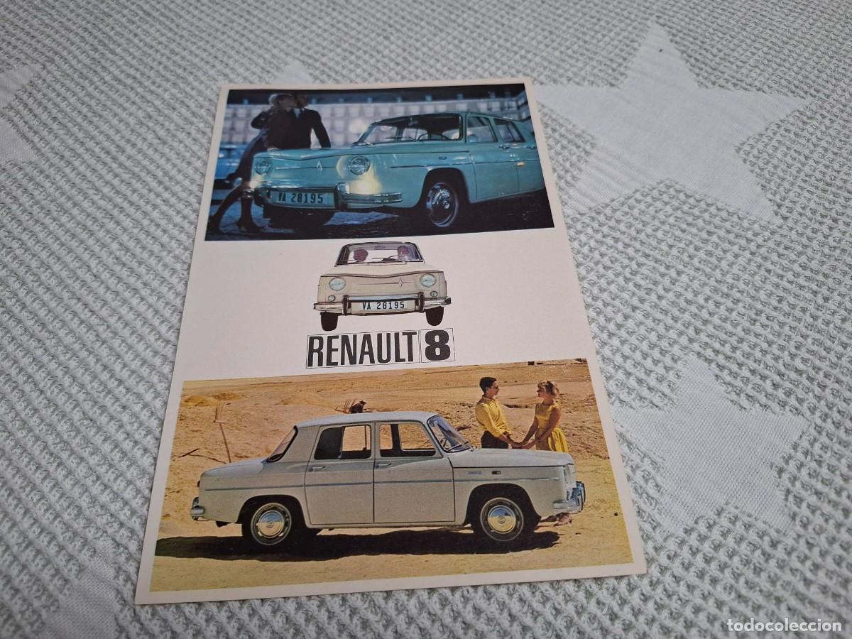 Coches y motocicletas: Folleto Original del Renault 8 del a&ntilde;o 1966