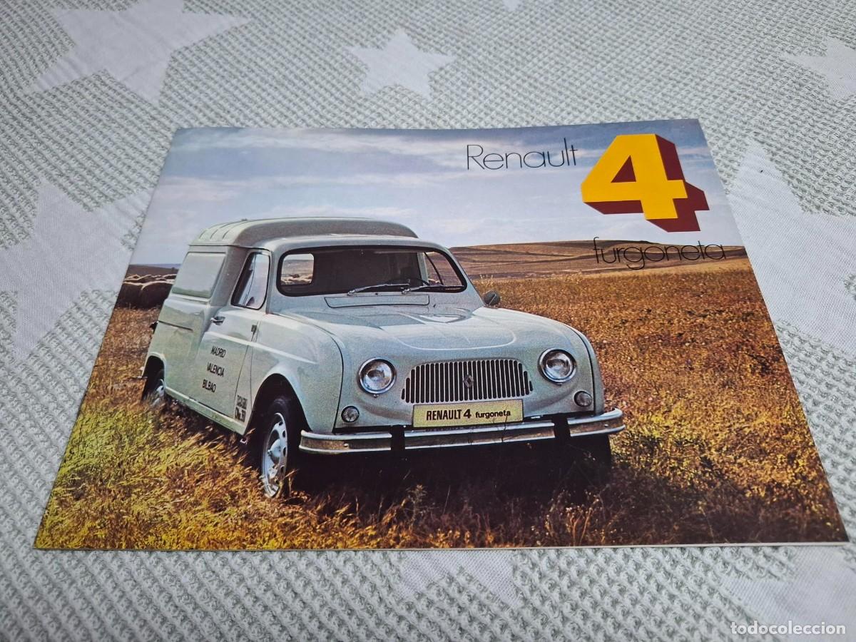 Coches y motocicletas: Cat&aacute;logo Original del Renault 4 F del a&ntilde;o 1975