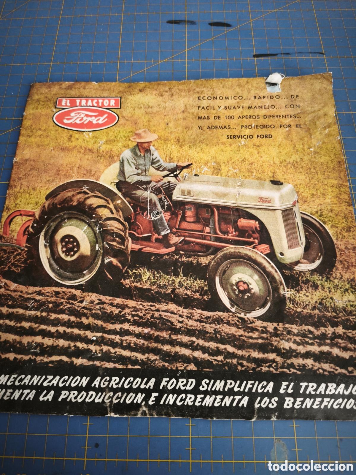 Coches y motocicletas: Raro catalogo tractor Ford 8N fabricado en Barcelona a&ntilde;os 50