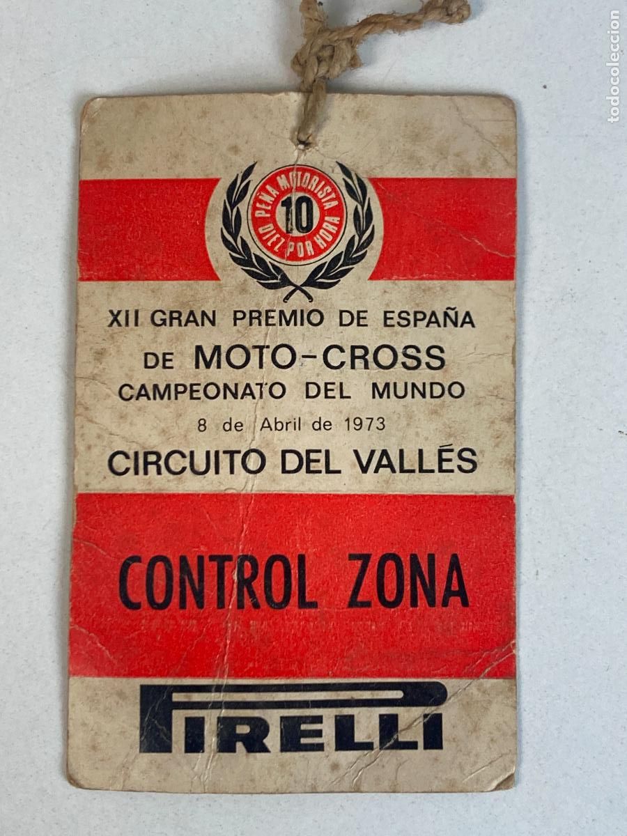Coches y motocicletas: XII GRAN PREMIO DE ESPA&Ntilde;A DE MOTO-CROSS, 1973 PIRELLI, PE&Ntilde;A DIEZ POR HORA