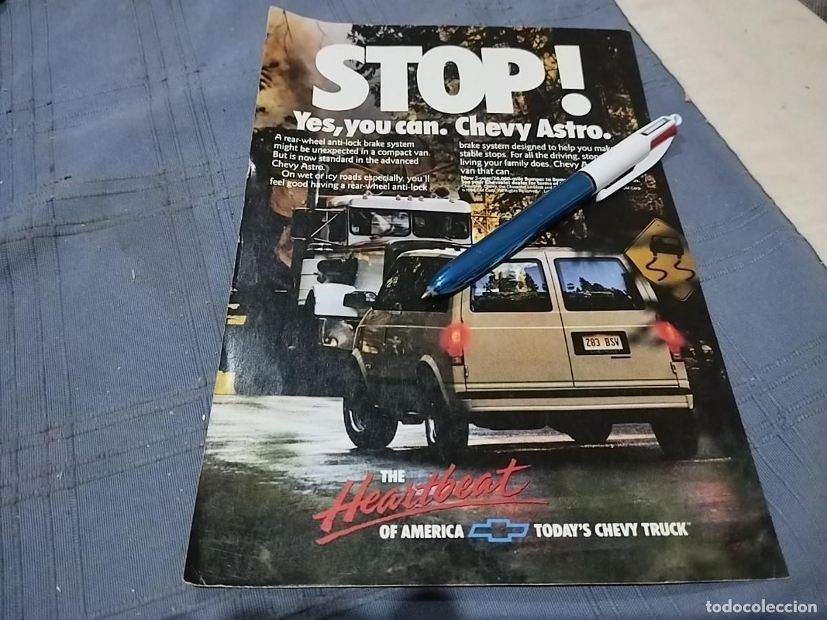 Coches y motocicletas: CHEVROLET CHEVY ASTRO CLIPPING ANUNCIO PUBLICIDAD REVISTA INGLESA 1989
