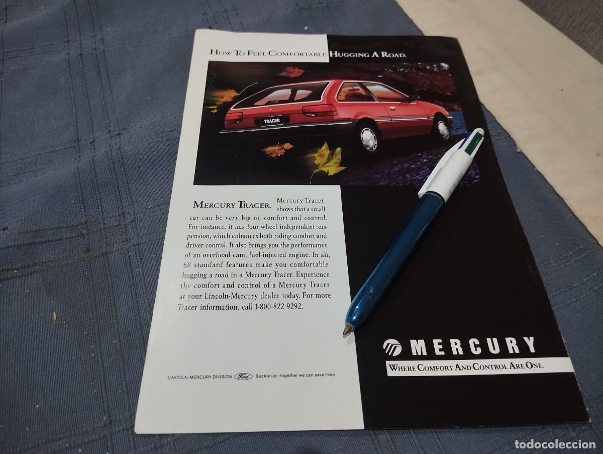 Coches y motocicletas: COCHE MERCURY TRACER CLIPPING ANUNCIO PUBLICIDAD REVISTA INGLESA 1989