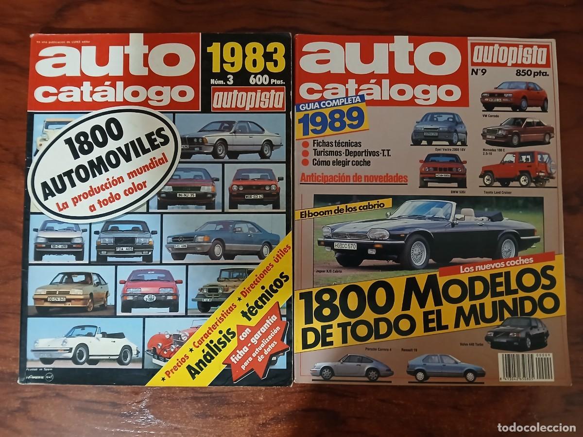 Cars and Motorcycles: 2 CATALOGOS ANUALES AUTOPISTA A&Ntilde;OS 83 y 89