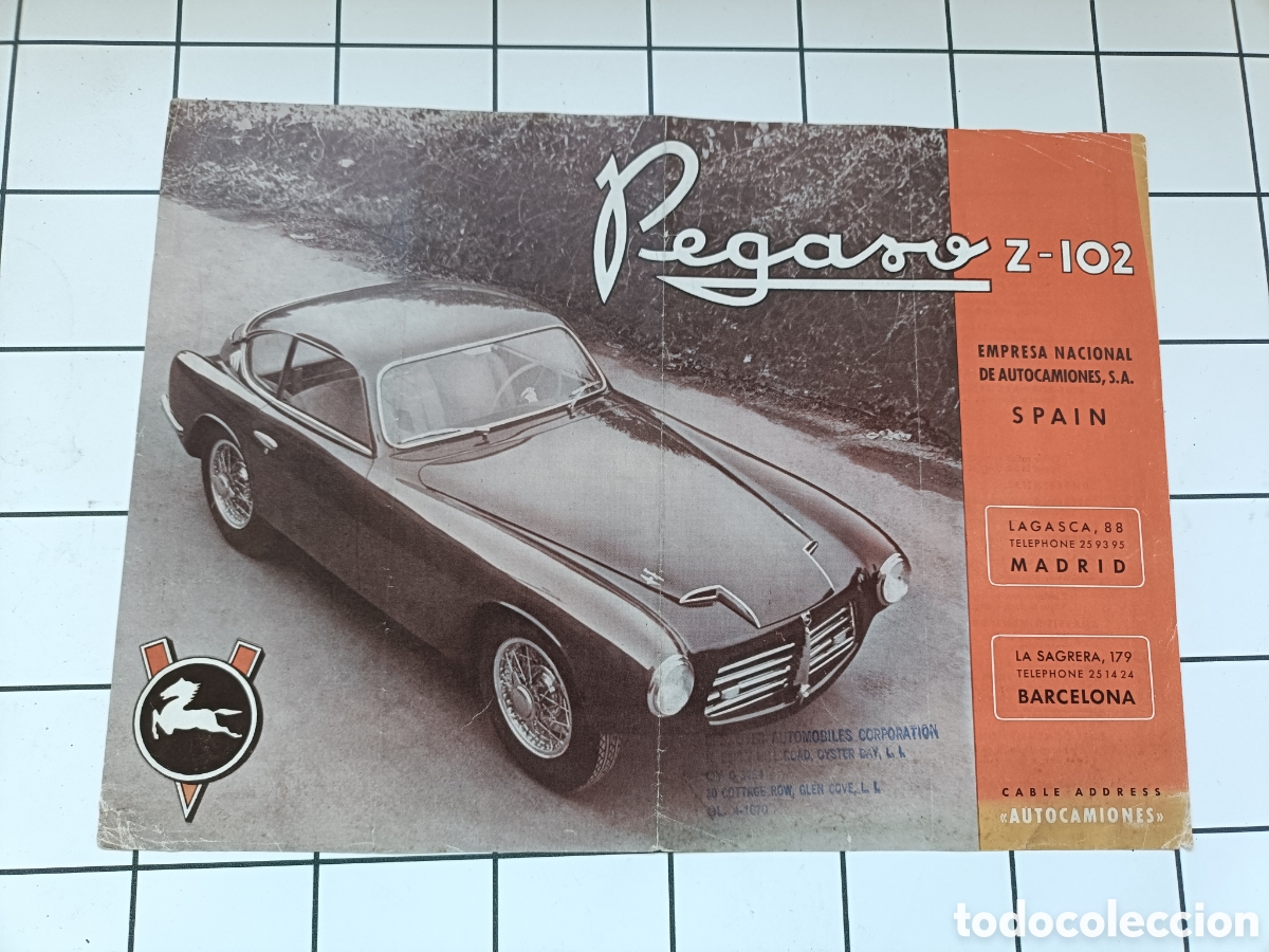 Coches y motocicletas: Cat&aacute;logo original Pegaso Z-102