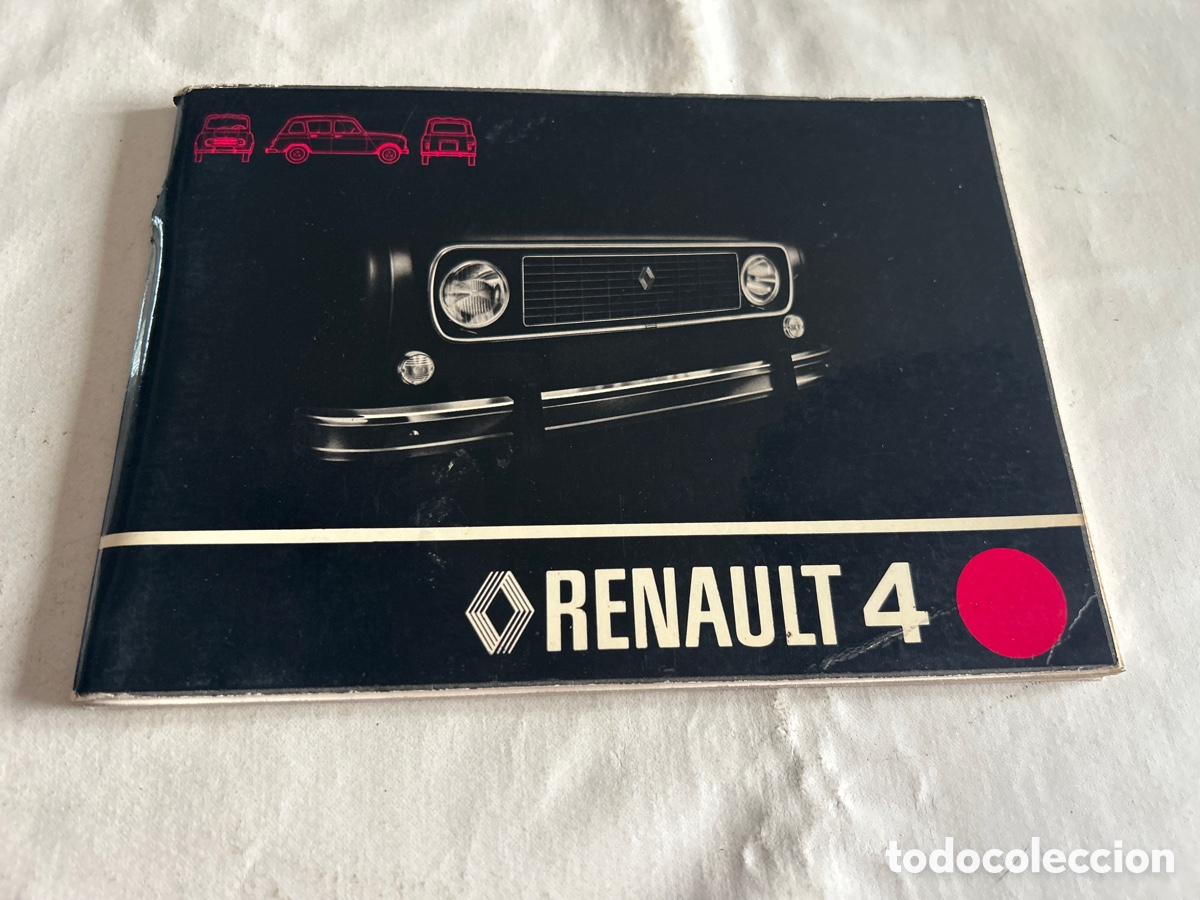 Coches y motocicletas: Precioso manual de conservaci&oacute;n Renault 4