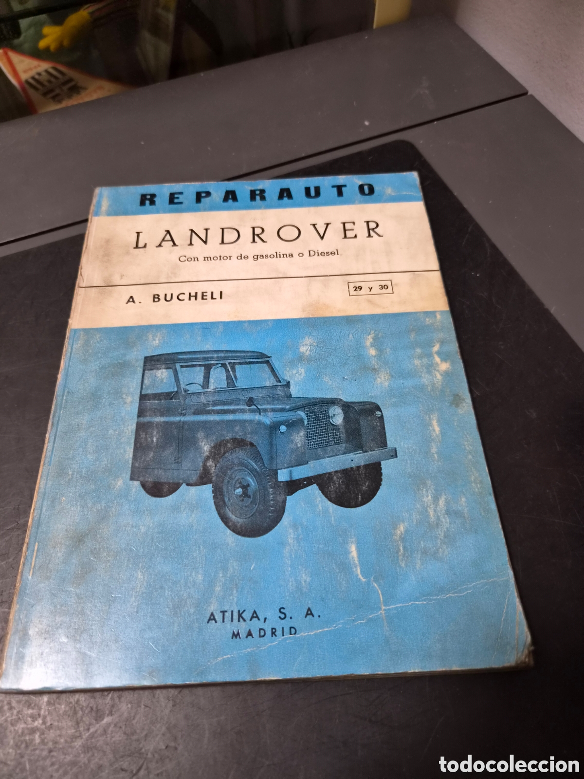 Coches y motocicletas: LIBRO MANUAL REPARAUTO LANDROVER LAND ROVER CON MOTOR DE GASOLINA O DIESEL ATIKA A&Ntilde;O 1969 ORIGINAL