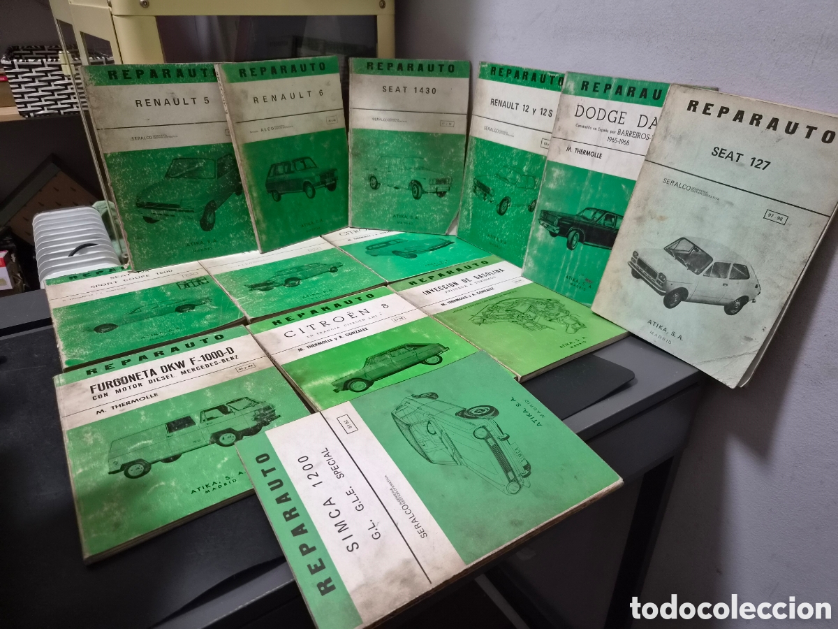 Coches y motocicletas: LIBRO MANUAL REPARAUTO CITROEN TIBURON SEAT 1500 DODGE SEAT COUOE 1600 Y MAS ATIKA A&Ntilde;OS 70 LOTE