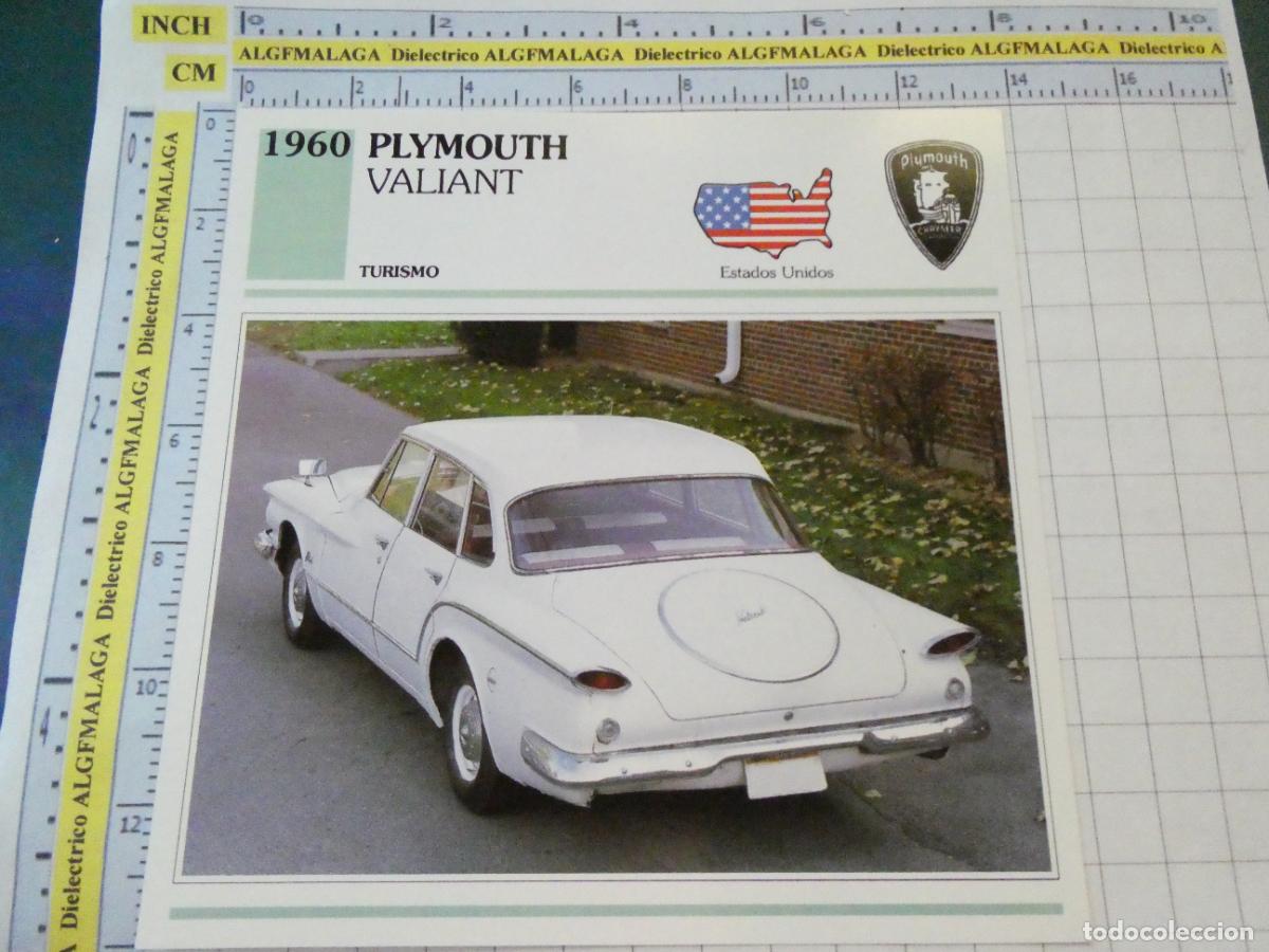 Cars and Motorcycles: TARJETA FICHA T&Eacute;CNICA COCHES COLECCI&Oacute;N PLANETA AGOSTINI ESTADOS UNIDOS. 1960 PLYMOUTH VALIANT 1478