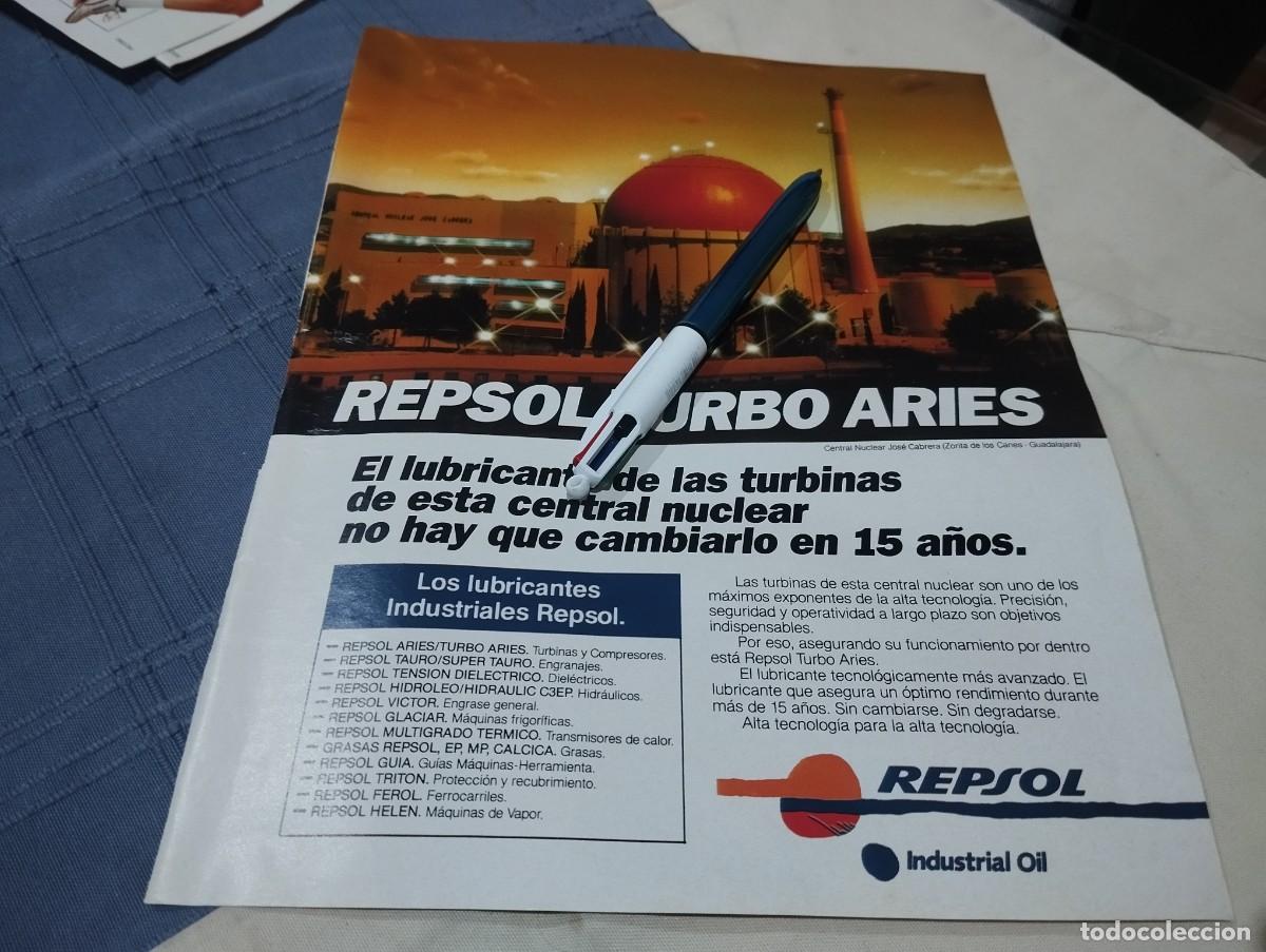Voitures et Motocyclettes: REPSOL LUBRICANTES INDUSTRIALES CLIPPING ANUNCIO PUBLICIDAD REVISTA 1988