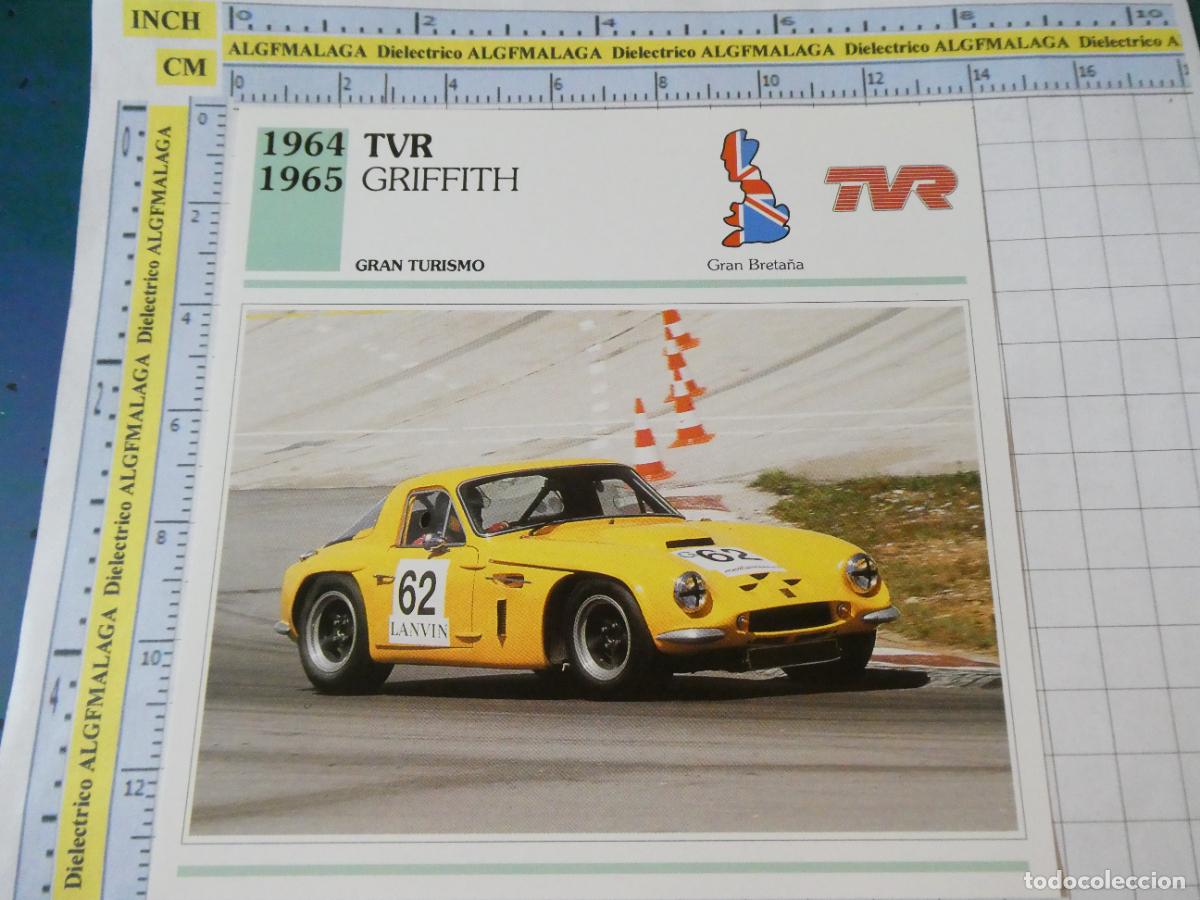 Voitures et Motocyclettes: TARJETA FICHA T&Eacute;CNICA COCHES COLECCI&Oacute;N PLANETA AGOSTINI REINO UNIDO 1964. TVR GRIFFITH 1491