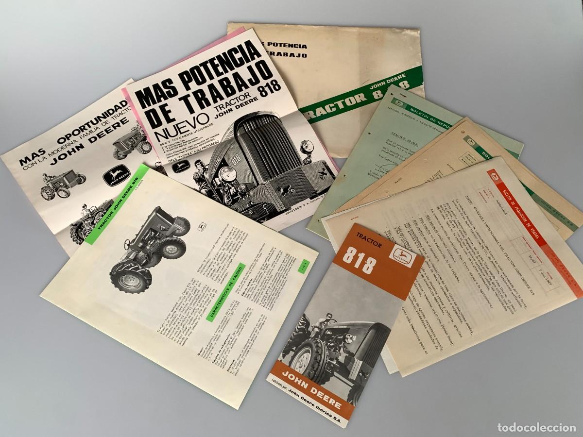 Carros e motociclos: John Deere Folleto Comercial Ventas Concesionario Tractor 818 Maquinaria Vintage 60s