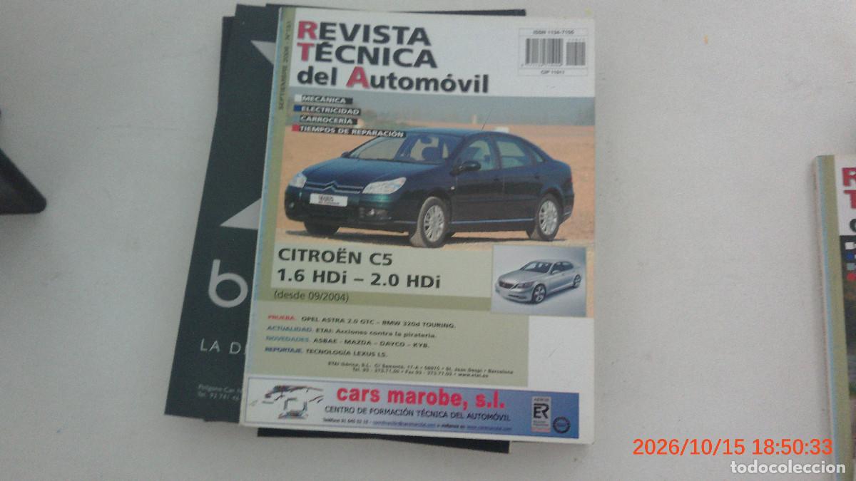 Voitures et Motocyclettes: REVISTA TECNICA DEL AUTOMOVIL RTA 151 CITROEN C5
