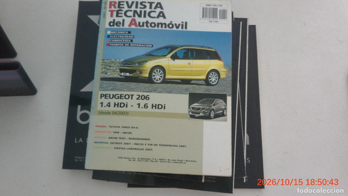 Autos und Motorr&auml;der: REVISTA TECNICA DEL AUTOMOVIL RTA 155 PEUGEOT 206