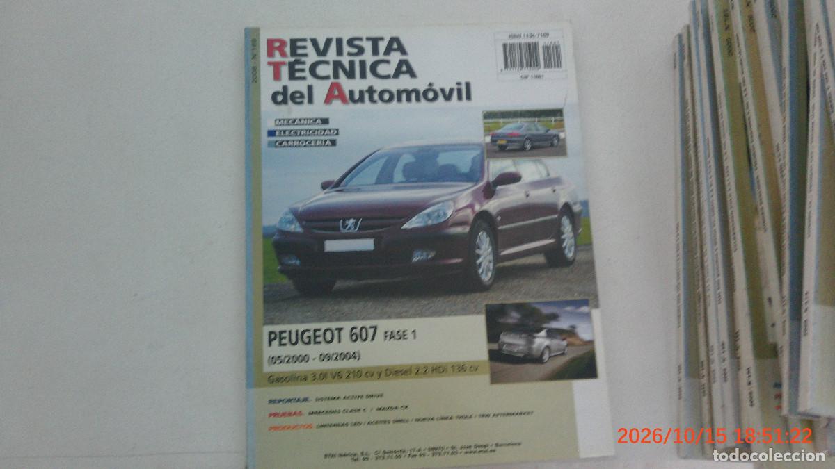 Autos und Motorr&auml;der: REVISTA TECNICA DEL AUTOMOVIL RTA 169 PEUGEOT 607 FASE I