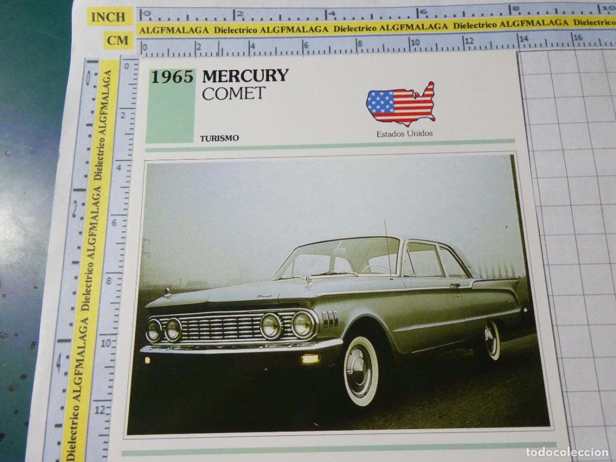 Carros e motociclos: TARJETA FICHA T&Eacute;CNICA COCHES COLECCI&Oacute;N PLANETA AGOSTINI ESTADOS UNIDOS 1965 MERCURY COMET 1514