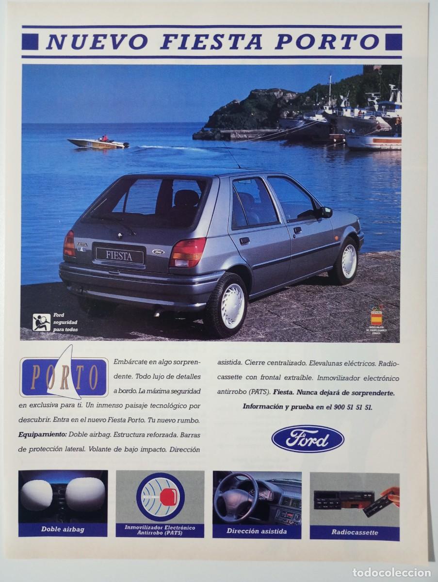 Coches y motocicletas: Publicidad Ford Fiesta Porto 1995 Spanish Magazine Advertising 30x23cm