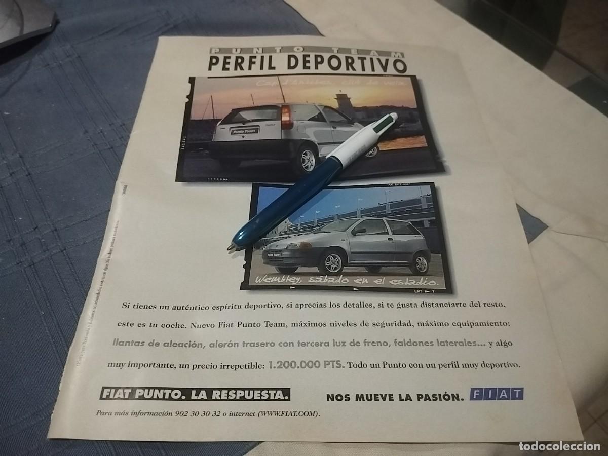 Coches y motocicletas: COCHE FIAT PUNTO TEAM CLIPPING ANUNCIO PUBLICIDAD REVISTA 1996