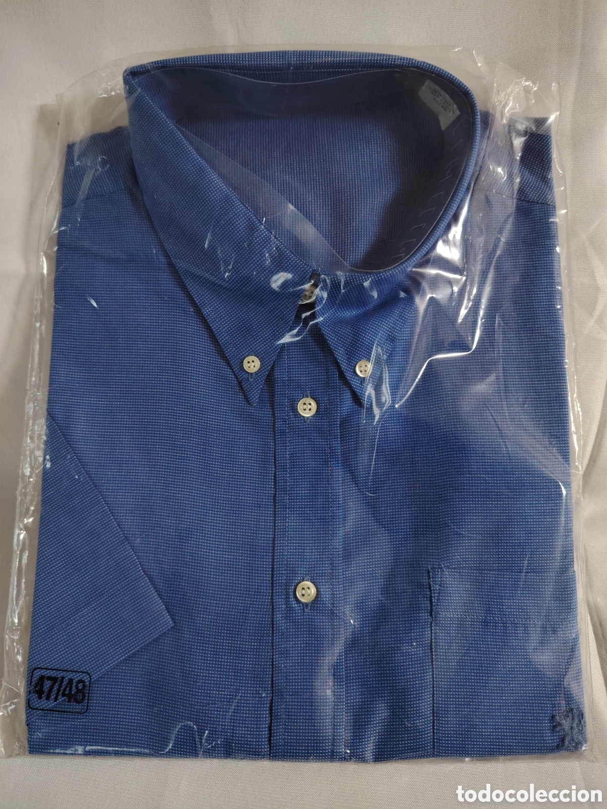 Coches y motocicletas: Camisa Oficial Peugeot Concesionario - Vintage / Antigua - NUEVA CON ALFILERES DE F&Aacute;BRICA - Talla 47