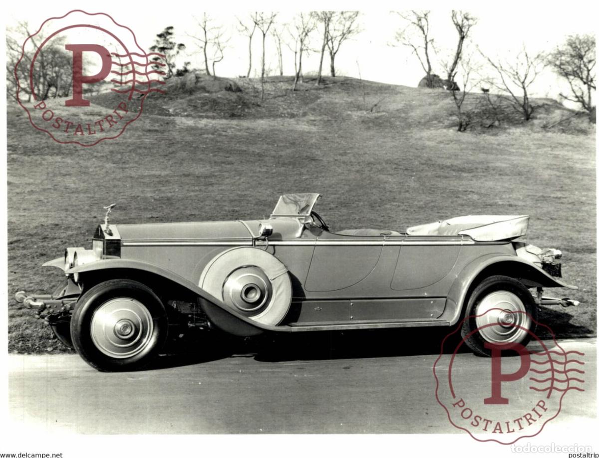 Coches y motocicletas: ROLLS ROYCE SPEEDSTER VOITURE AUTOMOBILE 21*16,5CM USA MOTOR CARS COCHES Bryan Goodman Collection
